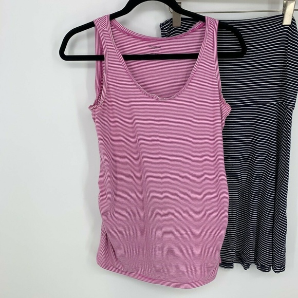 Stripe Sweater Tank Top Skirt Maternity Lot Bundle - Picture 3 of 8